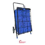 LAVİNGER Kaliteli Metal Pazar Arabası Metal Teker 6 mm. Mega Lacivert