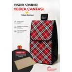 Lavinger Pazar Arabası Yedek Çantası Taban Suntası Hediye ! - Kırmızı