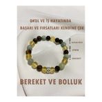 Lavinia Atelier Doğal Taş Bileklik Kadın -Erkek Sitrin ,amazonit,kaplan Gözü, Bolluk- Bereket,başarı