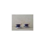 Lavinia New Bone China 4 Parça 2 Kişilik Kahve Fincan Takımı 90 ml Lacivert