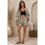 LAVİNİM Bohem Detaylı Kimono Yazlık Takım