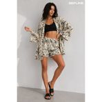LAVİNİM Bohem Kimono Şort İkili Takım Yazlık Kombin