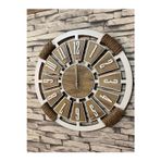 Lavintadesign Dekoratif Ahşap Kişiye Özel Halatlı Duvar Saati 50 Cm