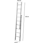 Lavinya Ev Gereçleri Sürgülü 2x2 mt Endüstriyel Alüminyum Merdiven 4metre Ptt Merdiven