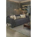 Lavinya Polar Koltuk Örtüsü 170X210 Cm Koyu Gri