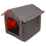 Lavista Dış Mekan Füme 50x55x52 cm Kedi ve Köpek Kulübesi