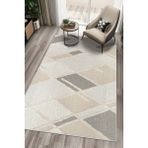 Lavita Home Dijital Baskı Makinede Yıkanabilir Kaymaz Taban Leke Tutmaz Salon Halısı Mutfak Halısı Balkon Halısı ve Yolluk - 80 x 250 cm - Beyaz