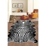 Lavita Home Dijital Baskı Yıkanabilir Kaymaz Post Görünümlü Siyah Salon Mutfak Koridor Halısı ve Paspas - 80 x 150 cm