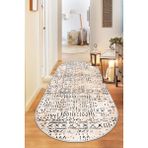 Lavita Home Makinede Yıkanabilir Kaymaz Taban Leke Tutmaz Oval Yolluk Ev Dekorasyonu Için Bej Kesme Yolluk - 100 x 350 cm