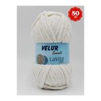LaVita Yarn LaVita Velur Small Kadife El Örgü İpi %100 Polyester 50gr (1011 KREM)