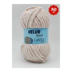 LaVita Yarn LaVita Velur Small Kadife El Örgü İpi %100 Polyester 50gr (1044 KREM)