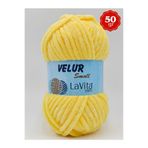 LaVita Yarn LaVita Velur Small Kadife El Örgü İpi %100 Polyester 50gr (2026 K.SARI)