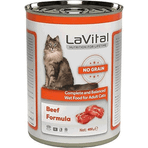 Lavital 400 gr Adult Tahılsız Biftekli Yetişkin Kedi Konservesi