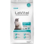 Lavital Sensitive Somonlu 1 kg Açık Kedi Maması
