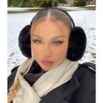 Laviyonsa Earmuffs Kulak Isıtıcı Peluş Katlanabilir Kulaklık - Standart - 000-Siyah