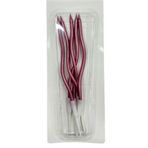 Laviyosa 5 Li Kıvrımlı Pembe Mum 15Cm Pasta Mumu Spiral Kıvrık Mum