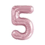 Laviyosa Rakam Balon Pembe Renk Folyo Balon Helyum Balon