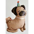 Laviyosa Retro köpek Balonu Happy Birthday Erkek Kız Parti Dekorasyon Evcil Hayvan Tema Parti Dekorasyon