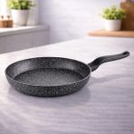 Lavonni Eco Diez 24 cm Granit Tava Siyah Yanmaz Yapışmaz Çizilmez Tava Kahvaltılık Yumurta Tavası