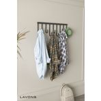 Lavons Metal Dekoratif 9 Askılı Demir Duvar Askısı Metal Askılık Elbise Askısı Portmanto