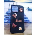 Lavreduar IPhone 15 Plus ile Uyumlu Sevimli Karikatürlü Telefon Kılıfı - Şirin Tasarım SWAETD Yumuşak Silikon, Darbeye Dayanıklı, Eğlenceli Komik Karakterli (teddybearcube)