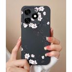 Lavreduar Tecno Spark 10 Pro İle Uyumlu Siyah Kılıf Üzerine UV Baskılı Desenli Telefon Kılıfı – Şık, Dayanıklı ve Hafif Koruma Kılıfı – Özel Tasarım ile Estetik Görünüm (sakura)