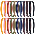 Lawie 20'li Paket Renkli Buzlu İnce İnce Plastik Saç Bantları Dişleri Sıska Tel Tarak Saç bandı Saç Tokası Tutacağı Tiara Crown Craft DIY Aksesuarlar Kadınlar Kızlar için (20 Adet 10 Renk, 12 mm)