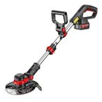 Lawn Mowers Electric Lawn Mower Multifunctional Household Small Lawn Mower Handheld Portable Orchard Garden Rechargeable Weeding Machine (Black Battery*1) (Black Battery*2) (Black Battery*2)