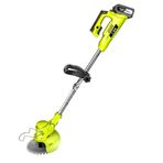 Lawn Mowers Handheld Lawn Mower Rechargeable Lithium Battery Lawn Mower Safe Metal Material Wasteland Machine Household Multifunctional Small (Green Battery*2) (Green Battery*1) (Green Battery*1)