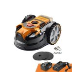 Lawnmaster OcuMow®16 Akülü Çim Biçme Makinesi Robotu 200 ㎡'ye Kadar Kendinden Tahrikli Çim Biçme Makinesi için, Engelleri Önler, Kablo Sınırlama Yok VBRM16 Plus