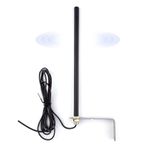 LAWOHO 433 MHz dış mekan anteni, garaj kapısı, alıcı, kapı, garaj, telsiz sinyal güçlendirici, kablosuz tekrarlayıcı, 2 m RG174 kablolu, maksimum mesafe 200 metre