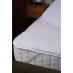 Lawon Tekstil Lawon Quito Serisi Anti-Stres Çift Kişilik Kapitone Sıvıgeçirmez Yatak Koruyucu Alez 180X200CM - 180 x 200 cm - Beyaz