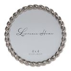 Lawrence Frames 4x4 Yuvarlak Fırçalanmış Nikel Metal Resim Çerçevesi Halat Tasarımı