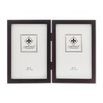 Lawrence Frames 755957D Espresso Ahşap Menteşeli Çift Resim Çerçevesi, 13,8 x 17,7 cm, Koyu Ceviz