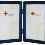 Lawrence Frames Menteşeli Çift Mavi Ahşap Resim Çerçevesi, Galeri Koleksiyonu, 10 x 15 cm