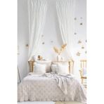 Layan Home 4 Katlı %100 Pamuk Müslin Çift Kişilik Yatak Örtüsü & Pike – Waffle Diamond - Bej - 230 x 240 cm