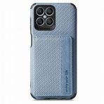 Laybomo Honor X8 için Cep Telefonu Kılıfı Deri Çanta Koruyucu Kılıf [Elyaf & Fotoğraf Çerçevesi] Case Kredi Kartı Kılıfları Mıknatıslı ve Ayaklı TPU Silikon Kılıf Kapaklı Kılıf Honor X8, B02 için