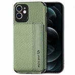 Laybomo iPhone 12 için Cep Telefonu Kılıfı Deri Çanta Koruyucu Kılıf [Elyaf & Fotoğraf Çerçevesi] Kılıf Kredi Kartı Kılıfları Mıknatıslı ve Ayaklı TPU Silikon Kılıf Kapaklı Kılıf iPhone 12, B04 için