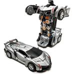 Layfhex Transformers Bumblebee Robota Dönüşebilen Oyuncak Araba Gri