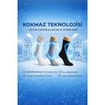 Laykmayk Koku Yapmaz 3 Renk 3'lü Kokmaz Uzun Tenis Çorap - LYKM05 - 40 - 45 - Çok Renkli