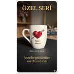 Layla Events Anneler Günü İçn Özel Tasarım Taş Lüx Kalpli Kupa