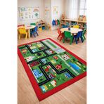 Laylay Toys Yaşam Şehrimiz Halı 140x190 Cm Anaokulu Kreş Çocuk Oyun Halısı Kaymaz Taban Dijital Baskılı