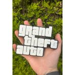 Laynor3D Masa Üstü Dekoratif Logo GTA Logosu Oyun Severlere Hediye