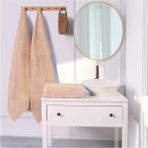 Layvera Banyo Havlusu 90X150 | 6'lı SET-%100 Pamuk-Bej-Yumuşak Doku - 90 x 150 cm