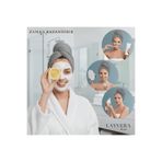 Layvera SAÇ BONESİ | Gri-Saç Havlusu-Makyaj Havlusu-Akrilik Düğmeli-%100 Pamuklu-Makyaj Bonesi