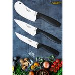 Lazbisa Eco Serisi Mutfak Bıçak Seti Et Ekmek Sebze Pizza Salata Börek Şef Bıçağı 3 Lü Set Hds-02