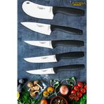 LAZBİSA Eco Serisi Mutfak Bıçak Seti Et Ekmek Sebze Pizza Salata Börek Şef Bıçağı 5 Li Set HDS-06