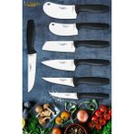 LAZBİSA Eco Serisi Mutfak Bıçak Seti Et Ekmek Sebze Pizza Salata Börek Şef Bıçağı 7 Li Set HDS-08