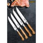 LAZBİSA Hand Craft Mutfak Bıçak Seti Et Ekmek Sebze Salata Börek Bıçağı 4 Lü Set HDS-35