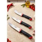 Lazbisa MTF-051 Soft Grip Mutfak Et Ekmek Sebze Bıçağı 3'lü Bıçak Set